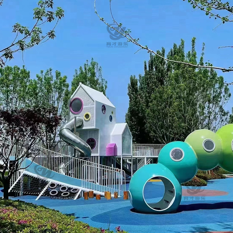 戶外非標(biāo)滑梯定制_非標(biāo)不銹鋼兒童滑梯_大型戶外組合滑梯(圖1) 微信圖片_20220513095244.jpg