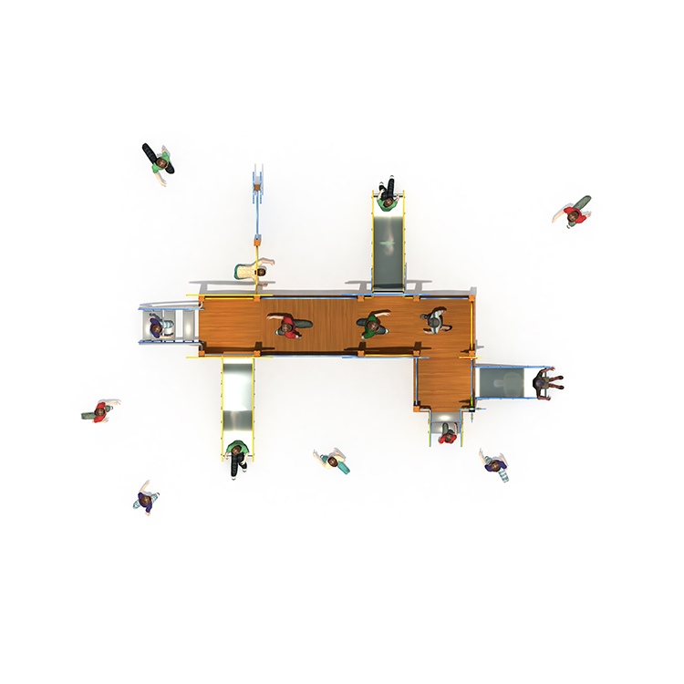 PE板不銹鋼滑梯_PE板兒童組合滑梯_幼兒園pe板滑梯(圖2) BH20163-02B.jpg