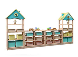 幼兒園實(shí)木玩具柜_ 托兒所組合家具柜子_兒童組合收納柜